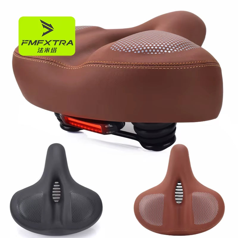 Oversized Extra Soft Padded Bicycle Seat Cushion for Men and Women - Comfortable Large Bike Saddle for Mountain Riding