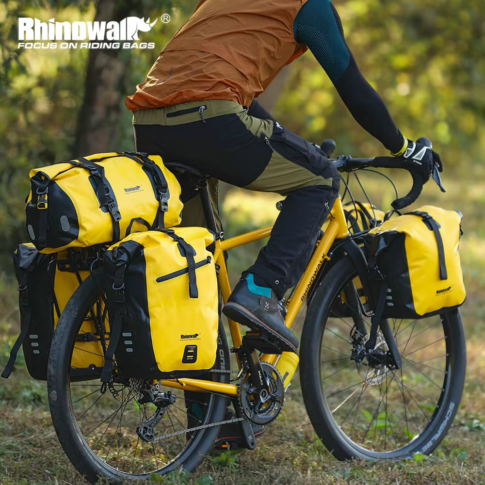 Waterproof Bicycle Side Pannier Bag - 20L/27L Quick Release for Rear Rack - Ideal for Bikepacking and Cycling - Single Unit Sale