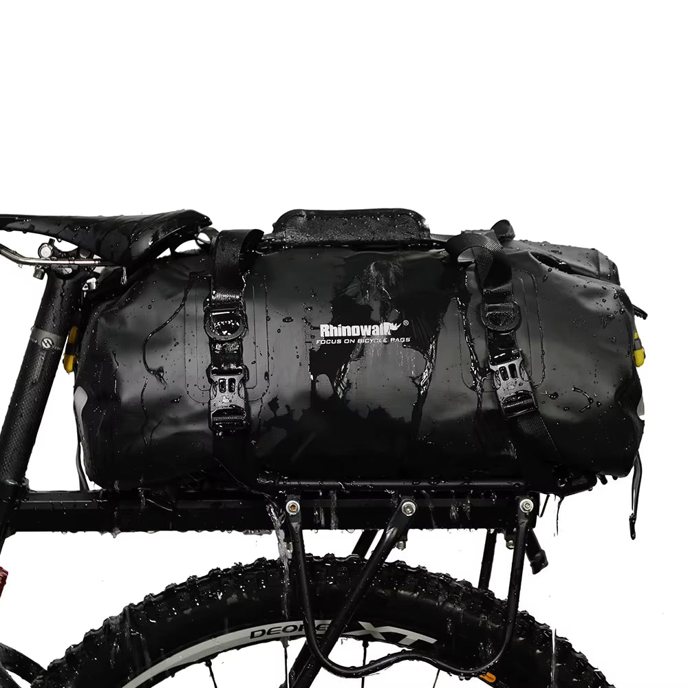 20L Waterproof Bicycle Pannier Bag - Versatile Rear Saddlebag and Shoulder Bag for Bikepacking and Gym Use