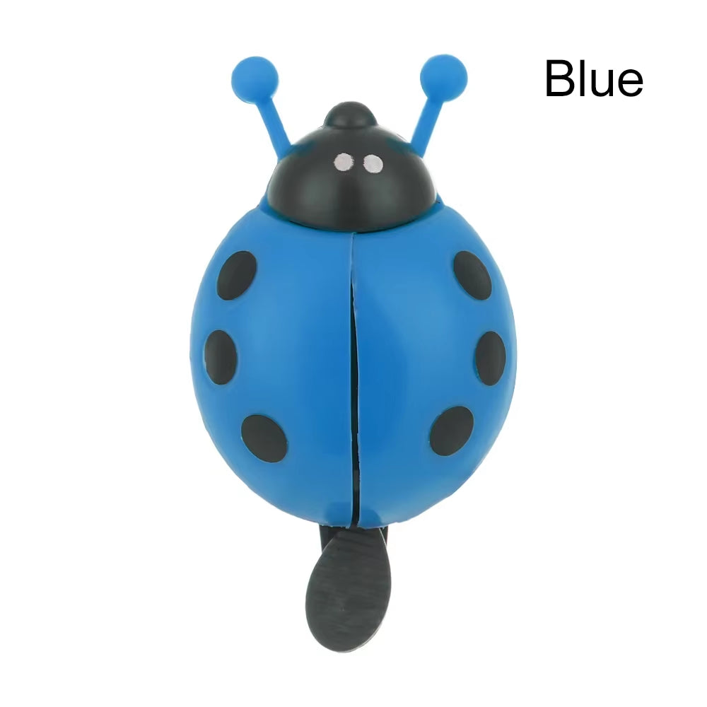 Children's Ladybug Bicycle Bell - Cute Handlebar Safety Horn for Boys and Girls - Durable Plastic Cycling Accessory