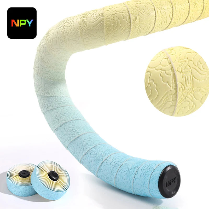 Comfortable Anti-Slip Bicycle Handlebar Tape with Shock Absorption for Road Racing and Cycling