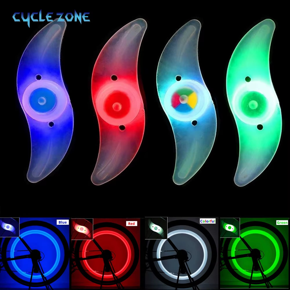 LED Bike Wheel Spoke Lights - 3 Mode Tire Flash Lamps for Enhanced Safety - Easy Installation MTB Bicycle Accessories