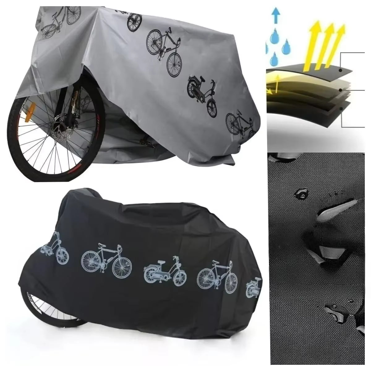Waterproof and Rainproof Bicycle Cover for Mountain Bikes - Outdoor Protection Accessory