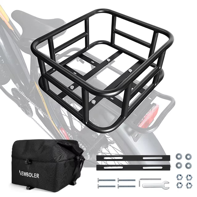 Large Capacity Rear Bicycle Cargo Rack Bag for E-Bikes and Outdoor Travel Shopping