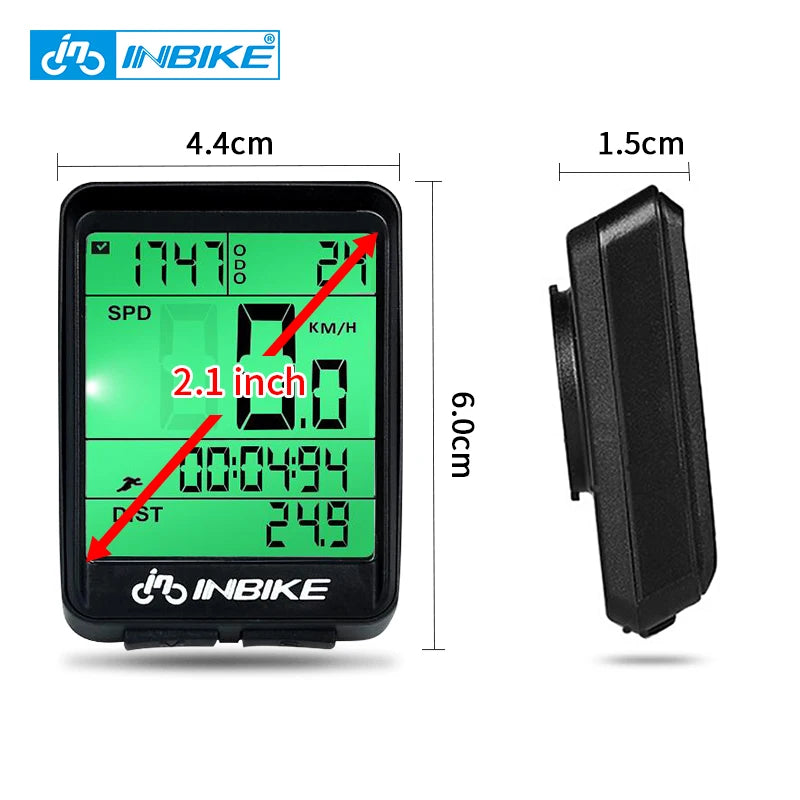 Wireless Waterproof Bicycle Computer - Cycling Speedometer and Odometer for MTB and Road Bikes