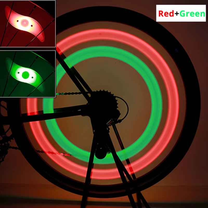 LED Bike Wheel Spoke Lights - 3 Mode Tire Flash Lamps for Enhanced Safety - Easy Installation MTB Bicycle Accessories