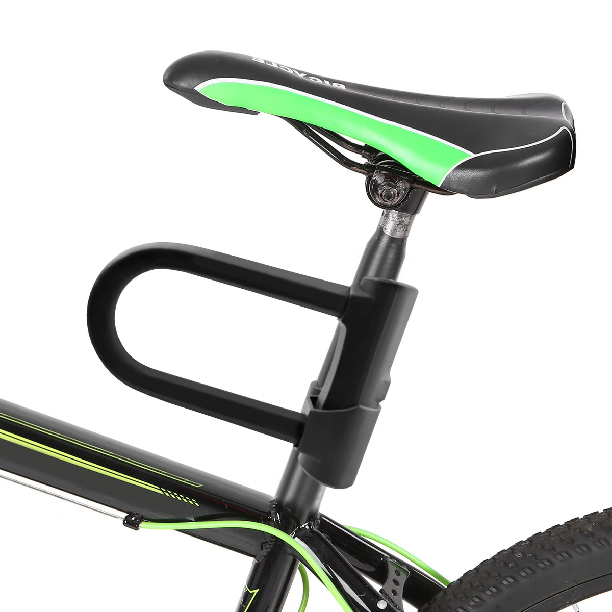 Heavy-Duty U-Lock Bicycle Security Lock with Mounting Bracket - Anti-Theft Design