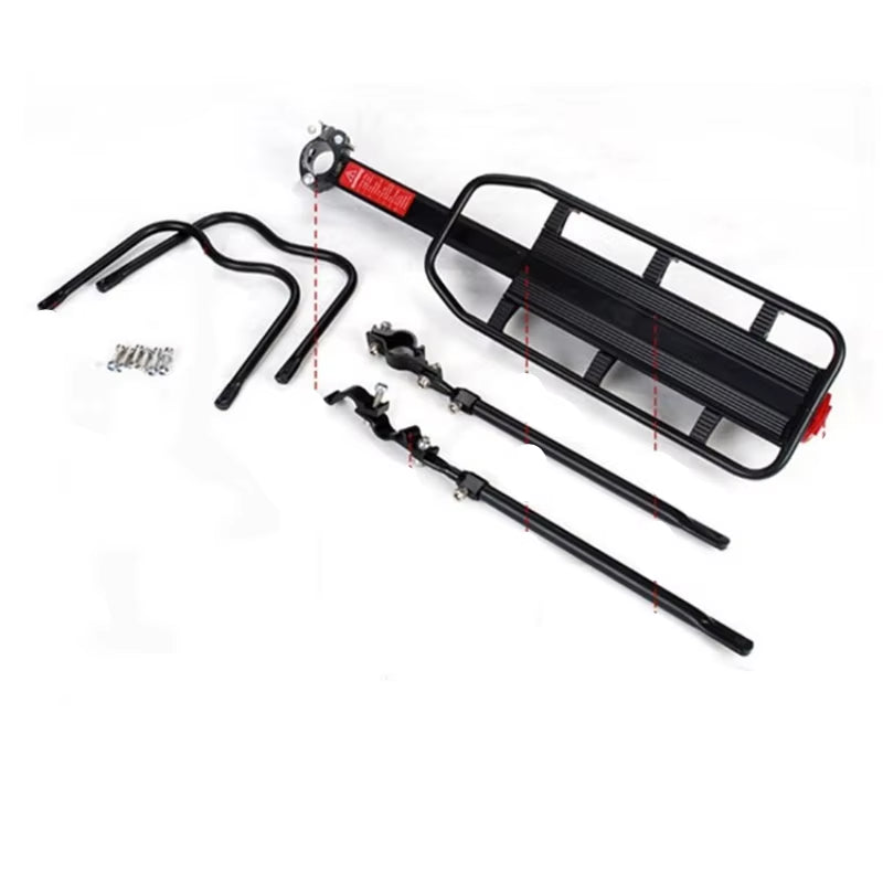 Universal Quick Release Rear Bicycle Carrier with Reflector - Model 671-09, Luggage Rack and Accessories