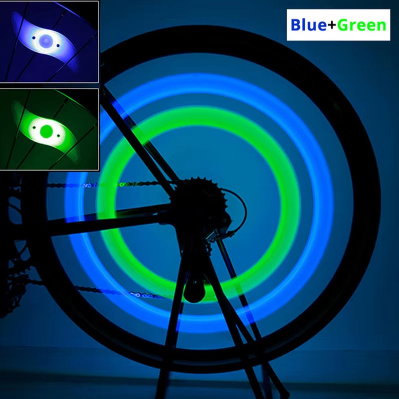 LED Bike Wheel Spoke Lights - 3 Mode Tire Flash Lamps for Enhanced Safety - Easy Installation MTB Bicycle Accessories