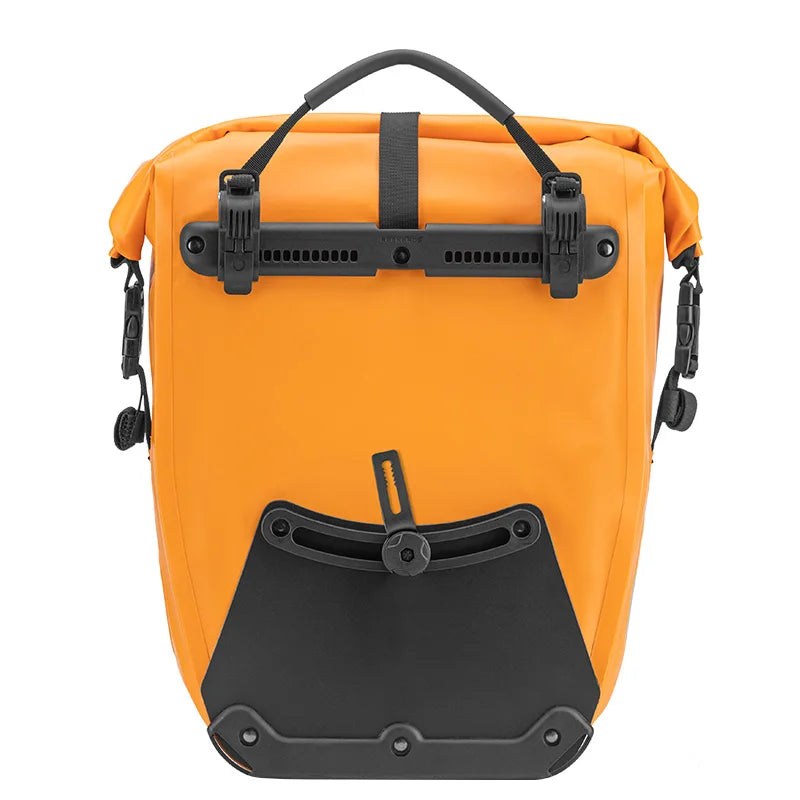 25L Waterproof Bicycle Rear Rack Bag - Travel Cycling Panniers for Tail Seat Storage