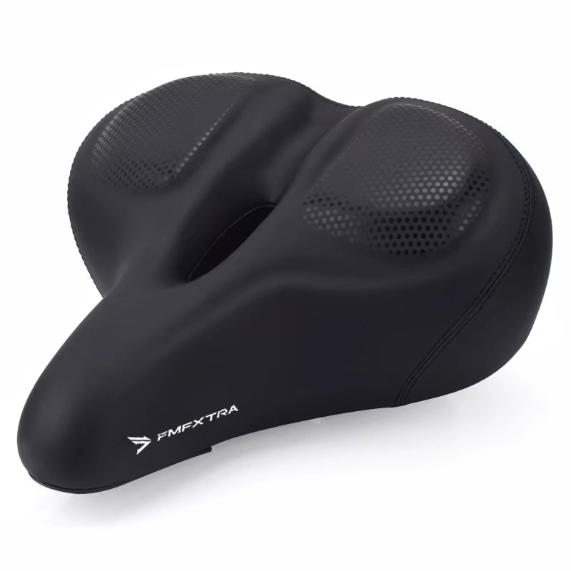 Oversized Extra Soft Padded Bicycle Seat Cushion for Men and Women - Comfortable Large Bike Saddle for Mountain Riding