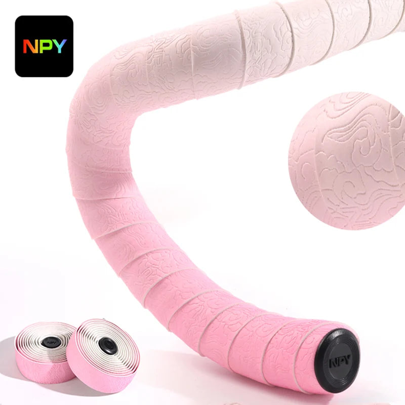 Comfortable Anti-Slip Bicycle Handlebar Tape with Shock Absorption for Road Racing and Cycling