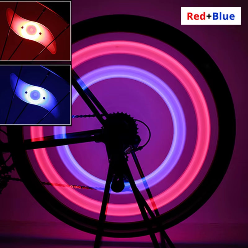 LED Bike Wheel Spoke Lights - 3 Mode Tire Flash Lamps for Enhanced Safety - Easy Installation MTB Bicycle Accessories